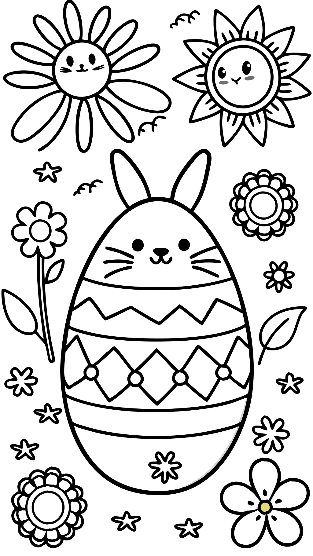 coloriages joyeux Pâques